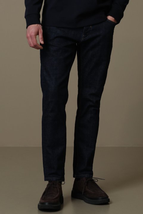 Lotus Smart Jean Erkek Pantolon Slim Fit Mavi - LUFIAN (1)