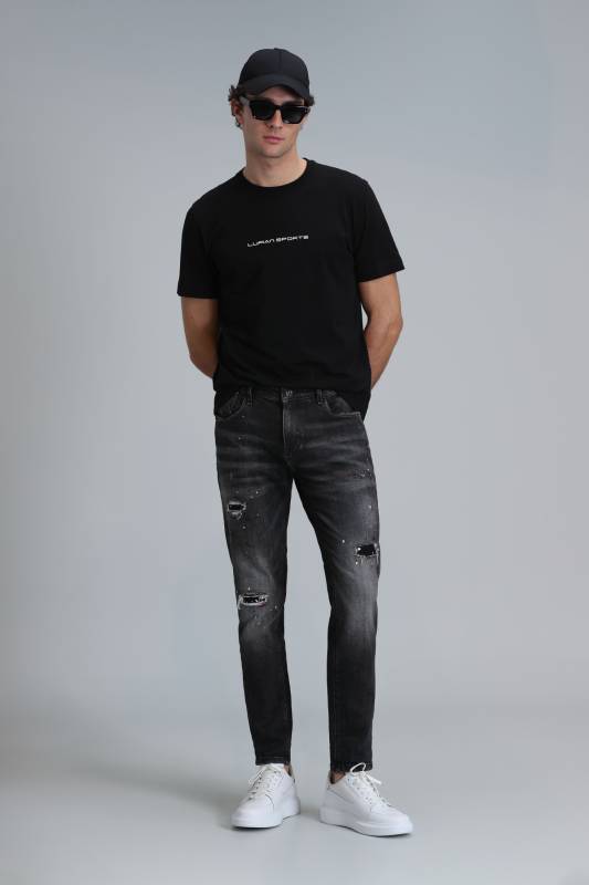 Lotus Smart Jean Erkek Pantolon Slim Fit Siyah - 1