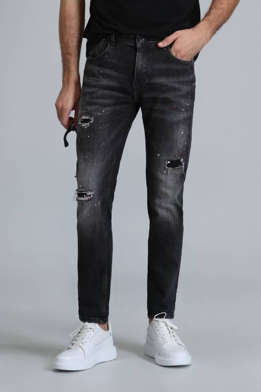 Lotus Smart Jean Erkek Pantolon Slim Fit Siyah - 2