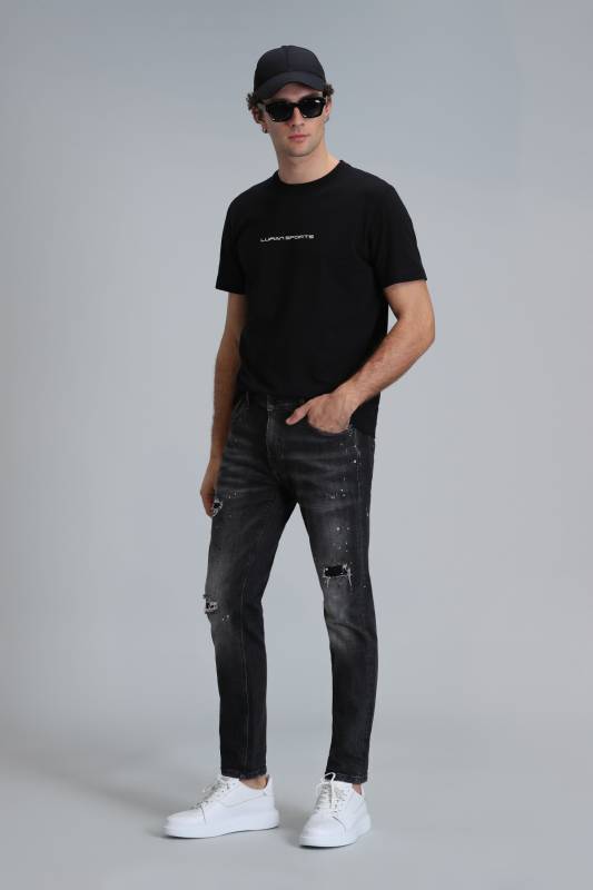 Lotus Smart Jean Erkek Pantolon Slim Fit Siyah - 3