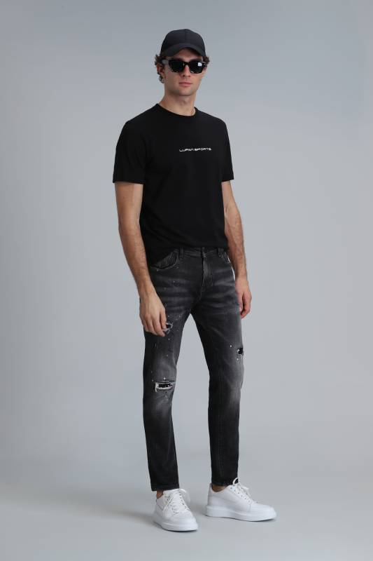 Lotus Smart Jean Erkek Pantolon Slim Fit Siyah - 5