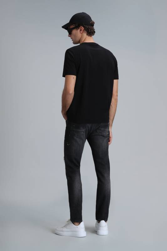 Lotus Smart Jean Erkek Pantolon Slim Fit Siyah - 6