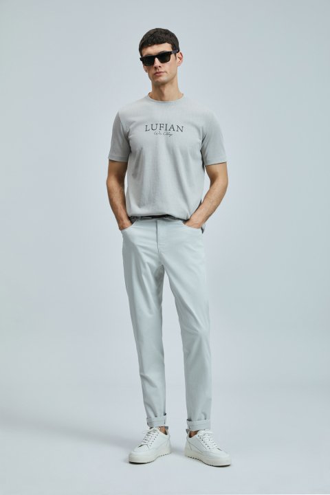 Love Modern Grafik T- Shirt Bej - Lufian