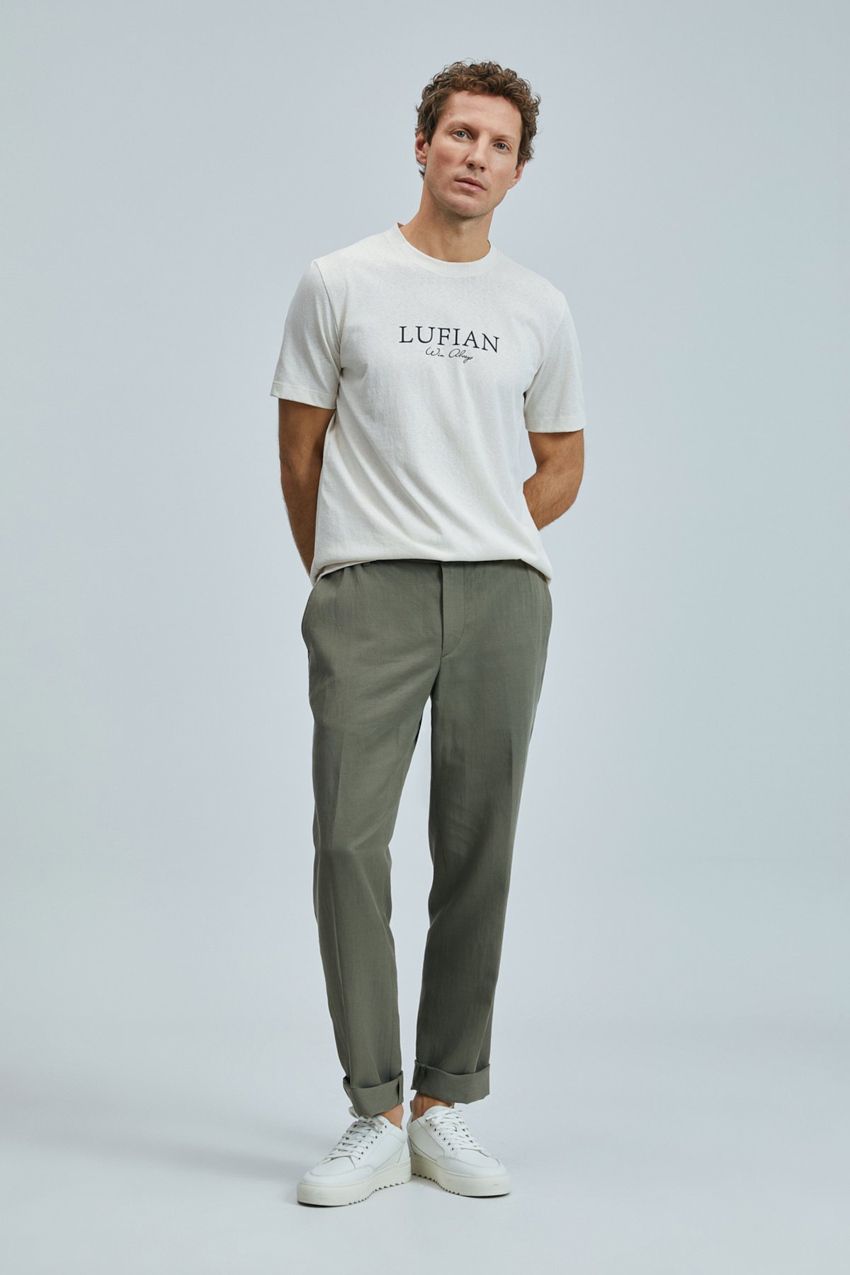 Love Modern Grafik T- Shirt Ekru - Lufian (1)