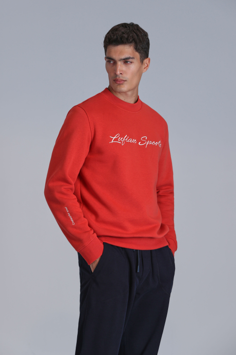 Loved Erkek Sweatshirt Açık Kırmızı - Lufian