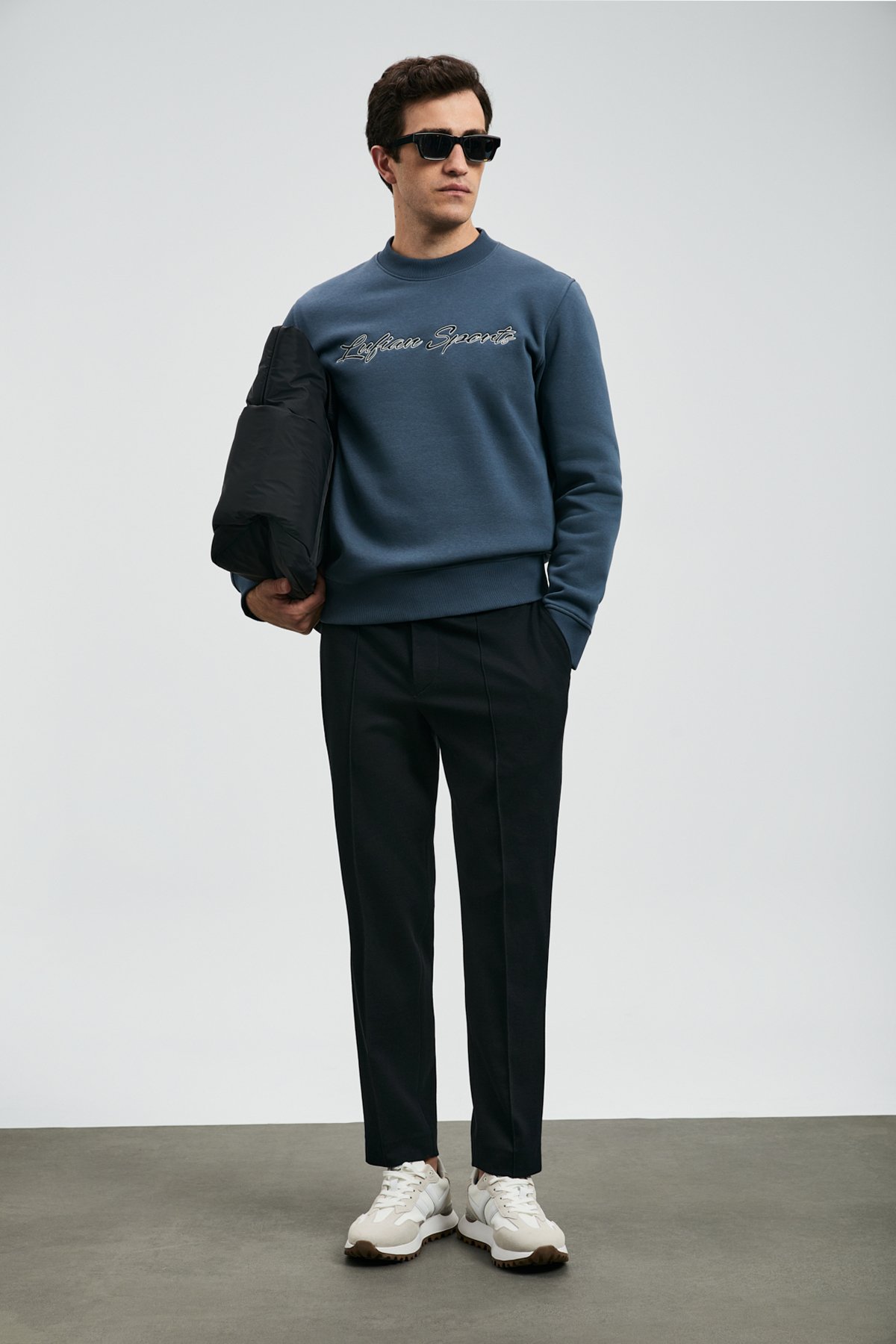 Loved Erkek Sweatshirt Antrasit - Lufian (1)