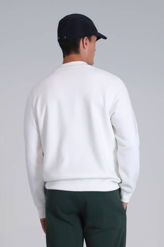 Loved Erkek Sweatshirt Kırık Beyaz - 6