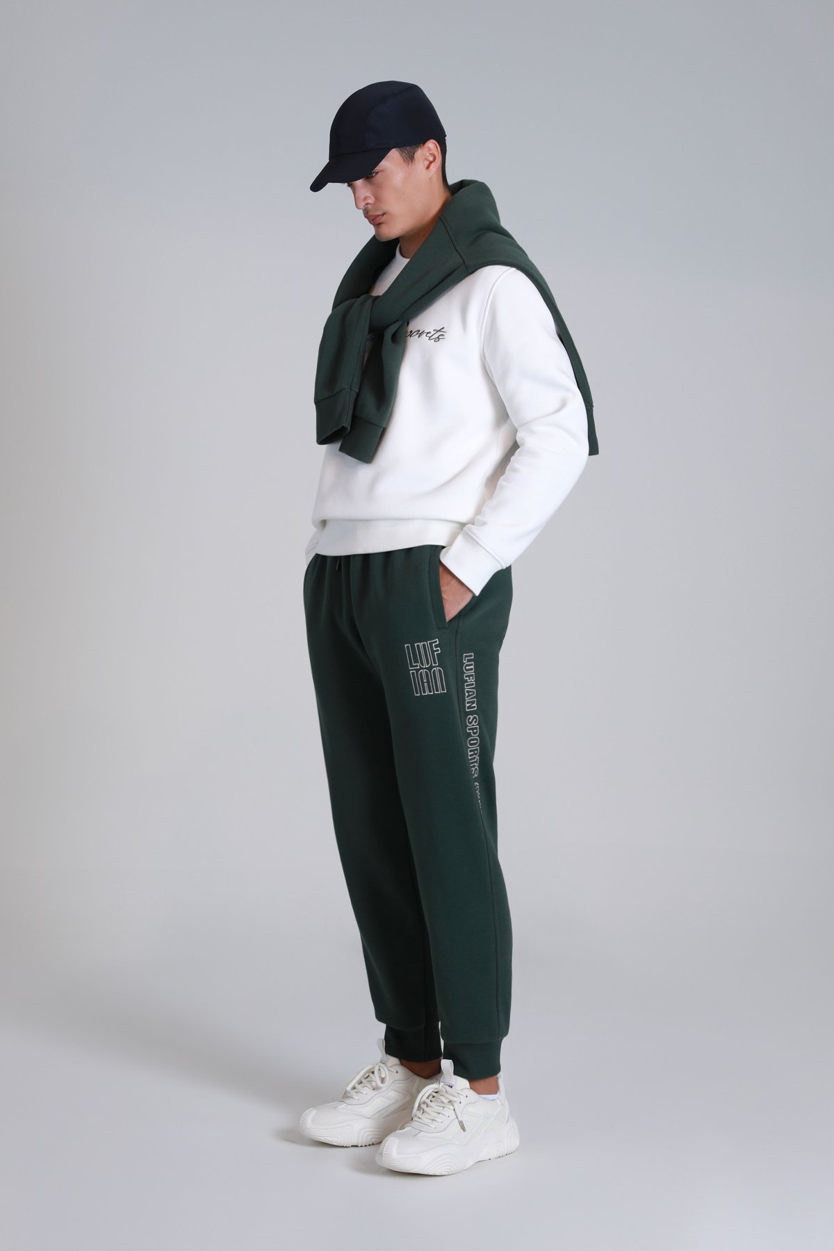 Loved Erkek Sweatshirt Kırık Beyaz - Lufian