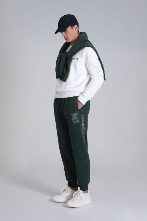 Loved Erkek Sweatshirt Kırık Beyaz - Lufian