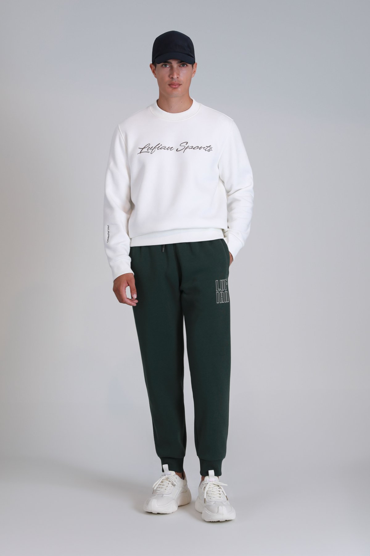 Loved Erkek Sweatshirt Kırık Beyaz - Lufian (1)