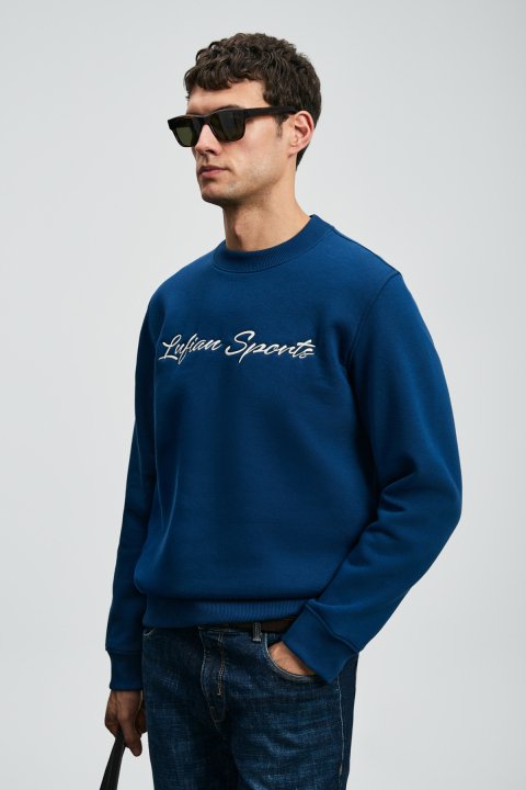 Loved Erkek Sweatshirt Saks - Lufian