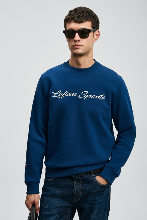 Loved Erkek Sweatshirt Saks - LUFIAN