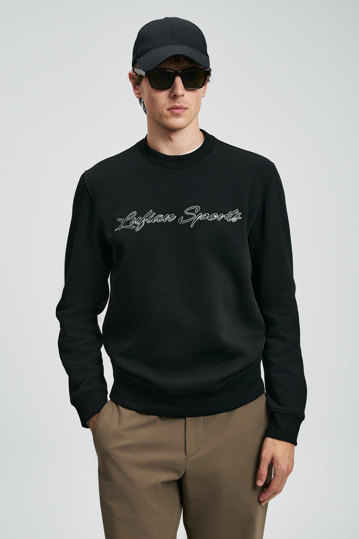 Male Sweatshirt Black - Lufian