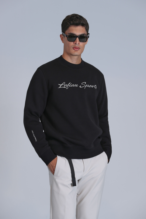 Loved Erkek Sweatshirt Siyah - Lufian
