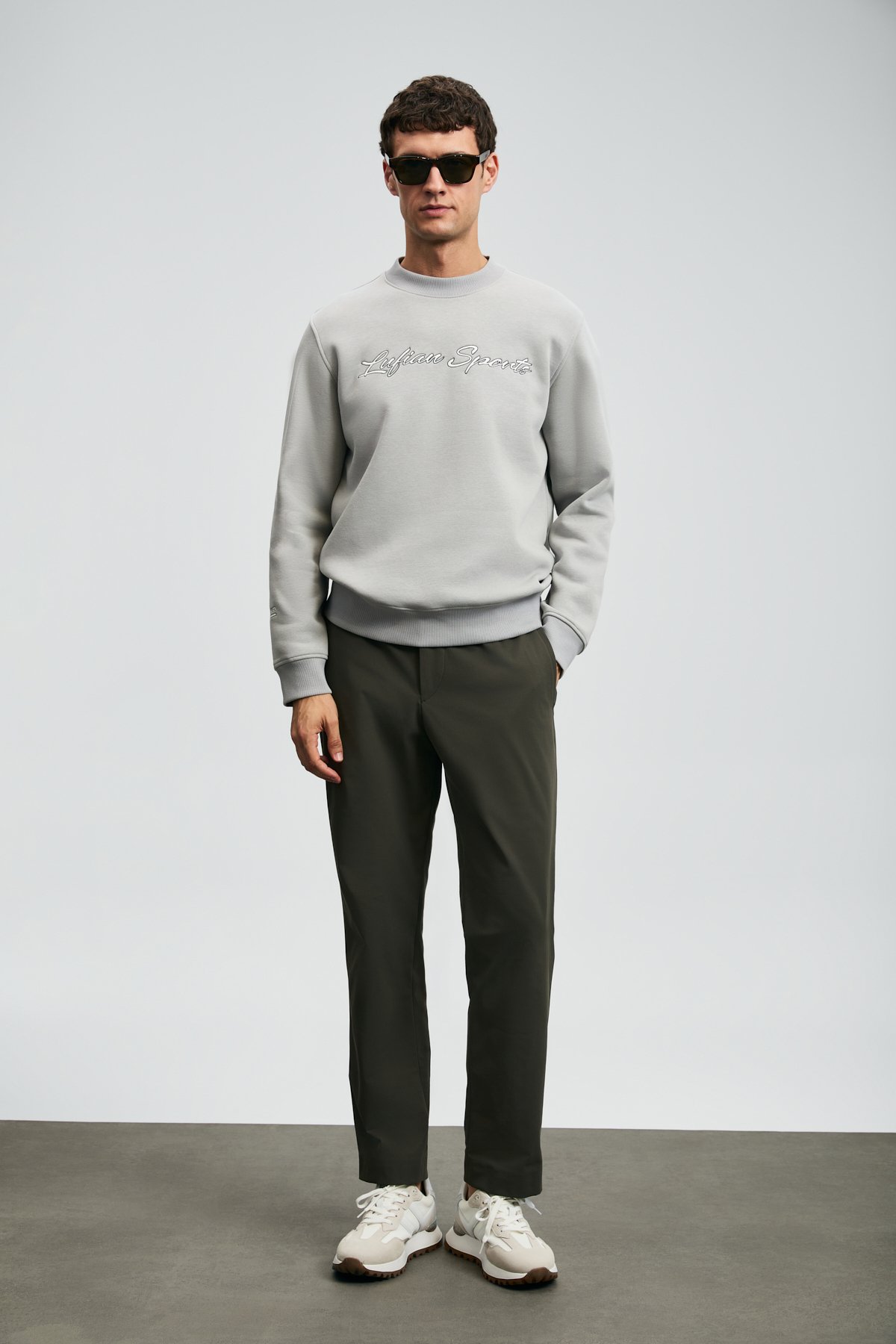 Male Sweatshirt Lıght Grey - Lufian
