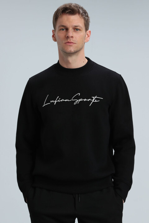 Lowe Erkek Sweatshirt Siyah - Lufian