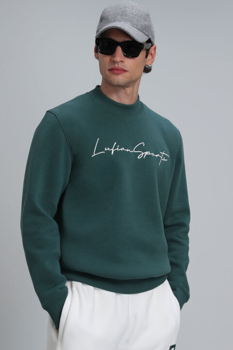 Lowe Erkek Sweatshirt Yeşil - Lufian