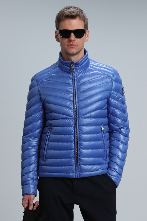 Luc Kaz Tüyü Erkek Mont Saks - Lufian