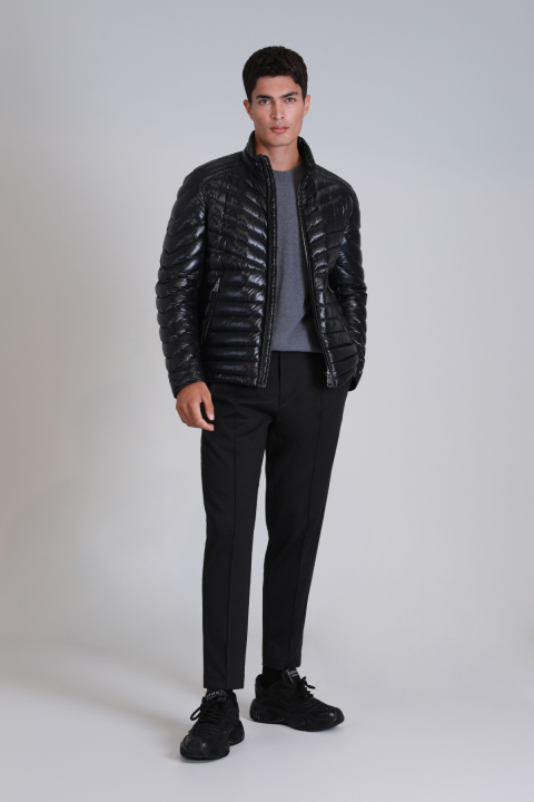 Luc Kaz Tüyü Erkek Mont Siyah - Lufian (1)