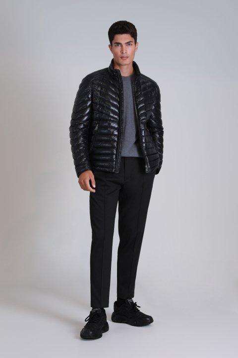 Luc Kaz Tüyü Erkek Mont Siyah - Lufian (1)