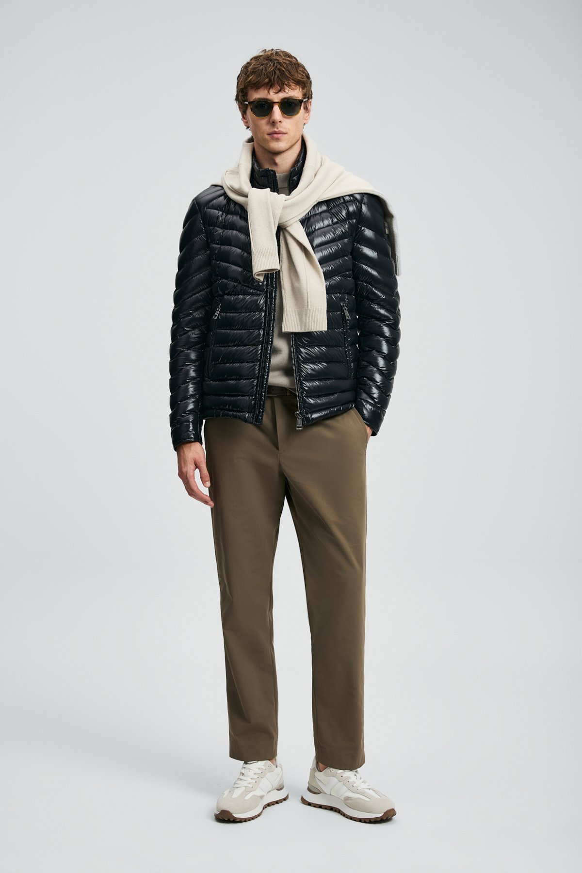 Goose Feather Male Coat Black - Lufian (1)