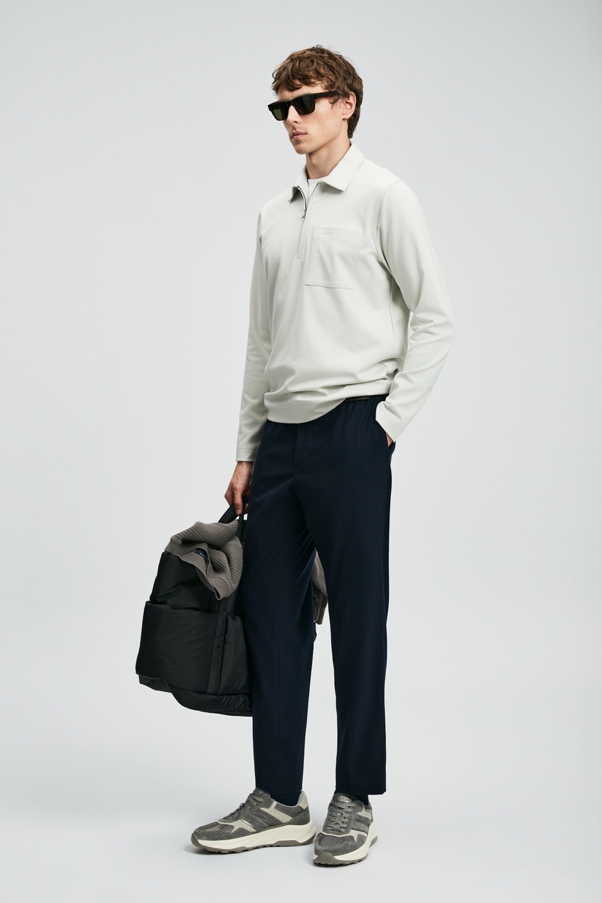 Lucas Smart Erkek Polo Tişört Gri - Lufian (1)