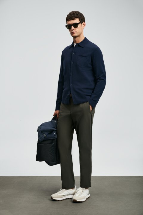 Luce Men's Sweater Navy Blue - LUFIAN (1)