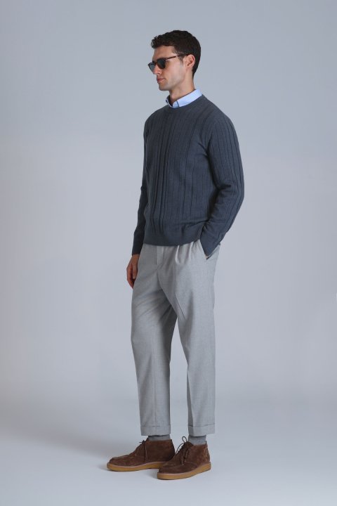 Lucky Mens Sweater Petrol - Lufian (1)