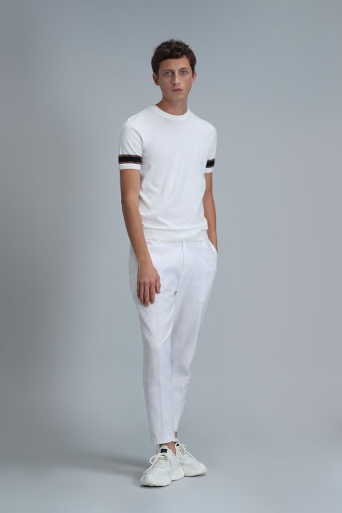 Lucy Mens Sweater Ecru - Lufian (1)