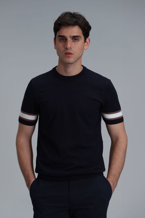 Lucy Mens Sweater Navy - Lufian