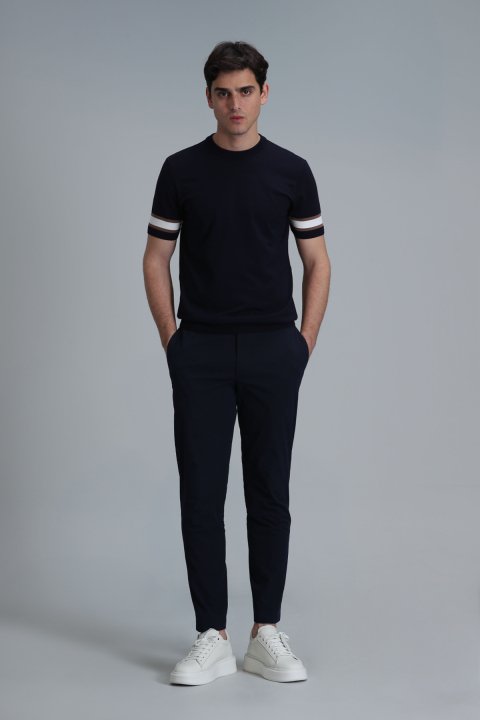 Lucy Mens Sweater Navy - Lufian (1)