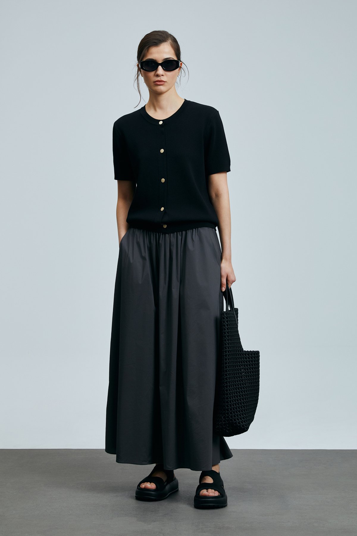 Lugano Kadın Rayon Hırka Siyah - Lufian (1)