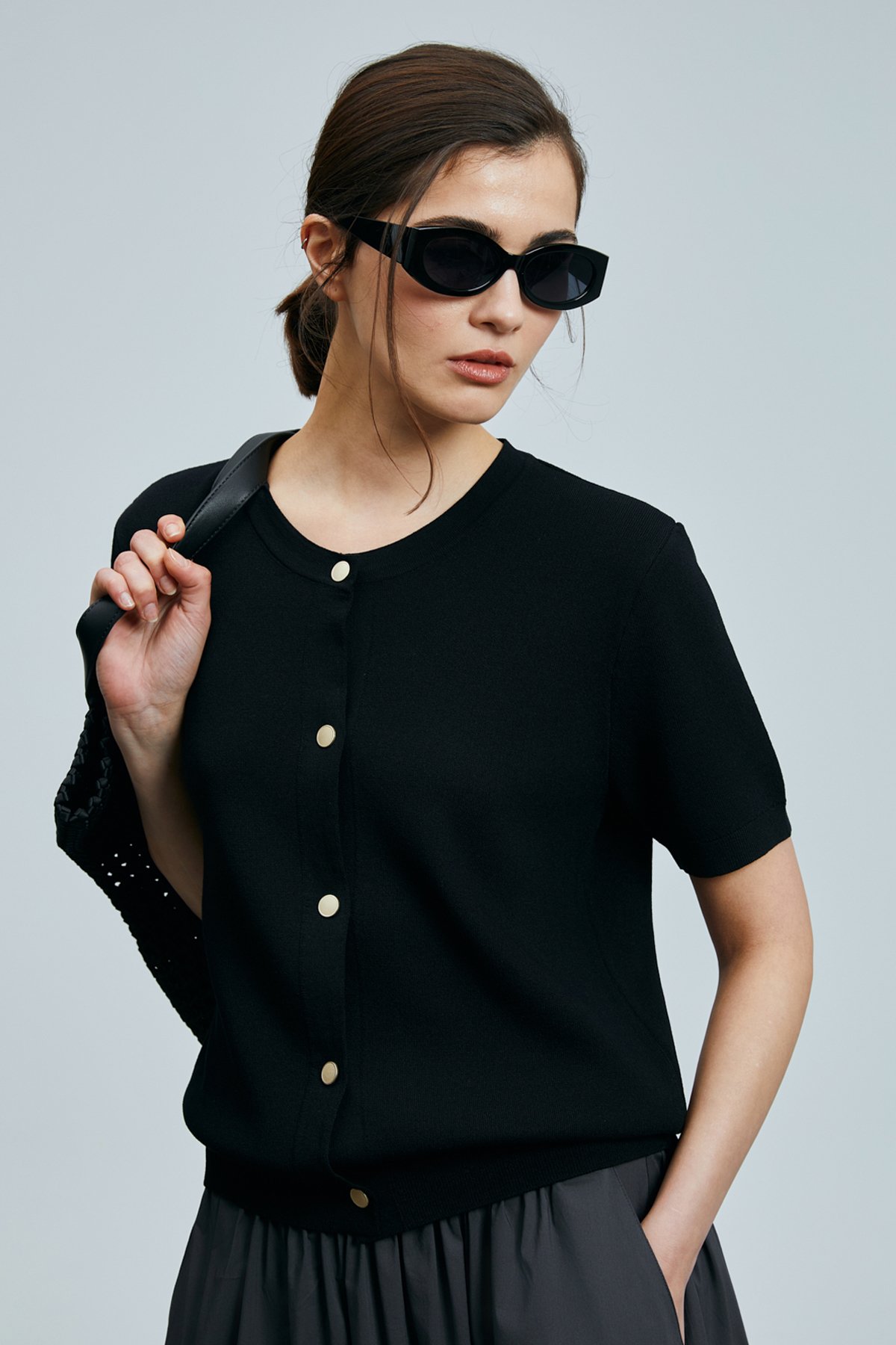 Lugano Kadın Rayon Hırka Siyah - Lufian