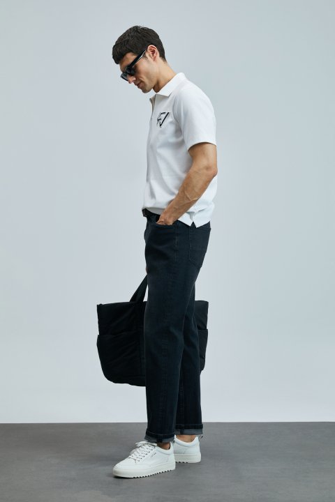 Luıco Smart Jean Erkek Pantolon Regular Fit Antrasit - Lufian (1)