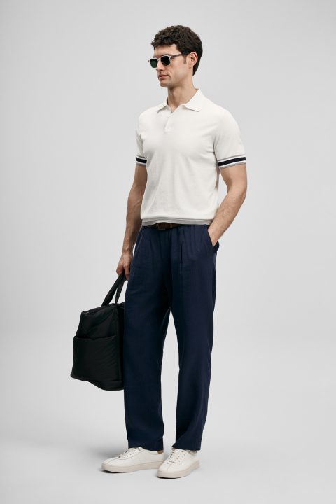 Luıs Erkek Modal Karışımlı Kazak Kırık Beyaz - Lufian (1)