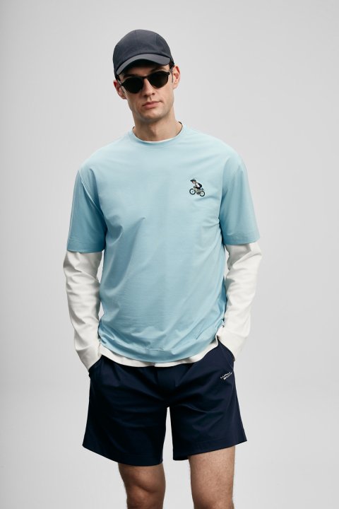 Luıs Erkek Şort Eşofman Lacivert - LUFIAN