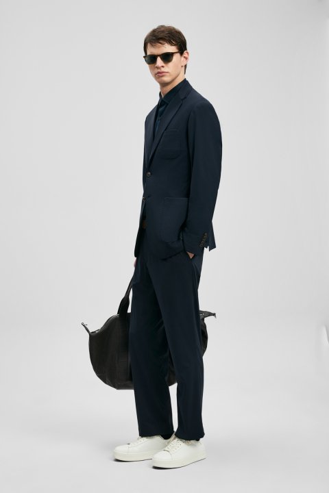 Luıs Spor Erkek Blazer Ceket Slim Fit Lacivert - Lufian (1)