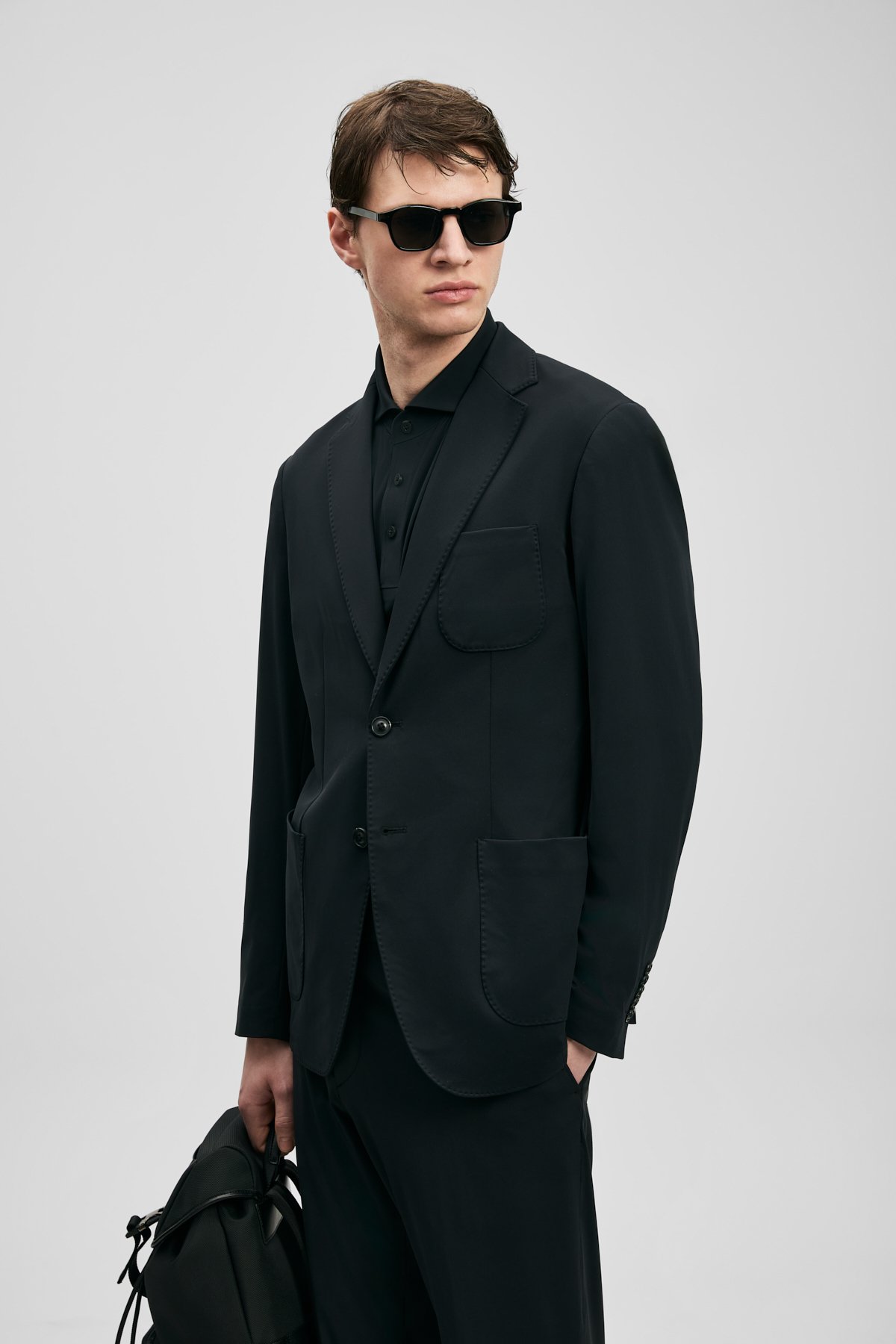 Luıs Spor Erkek Blazer Ceket Slim Fit Siyah - Lufian (1)