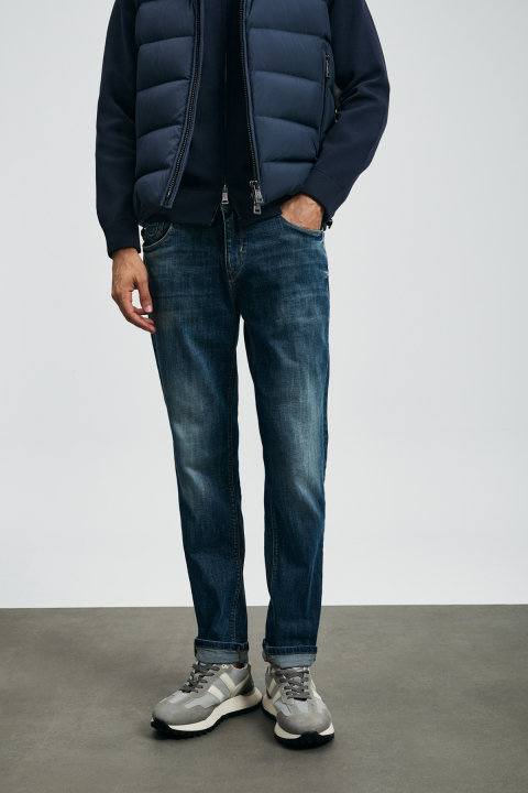 Lukas Sports Jeans Men's Pants Slim Fit Blue - Lufian (1)