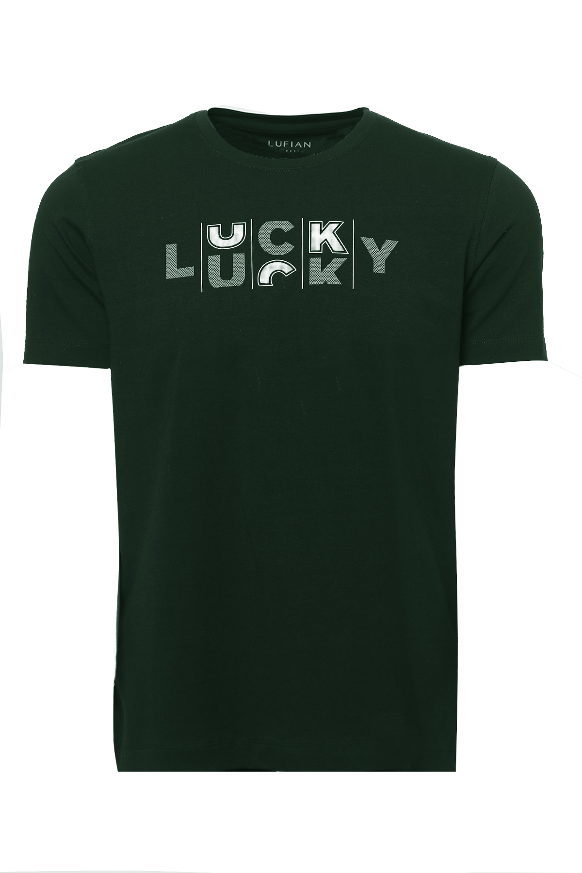 Lukki Modern Grafik T- Shirt Yeşil