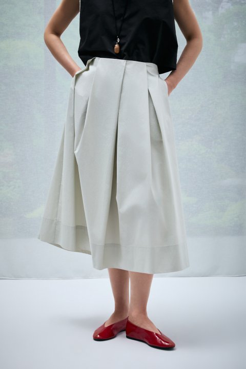 Luna Kadın Etek Ekru - Lufian (1)