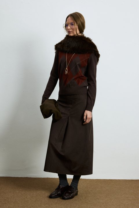 35% Acrylıc 27% Polyester 21%ptt 9% Nylon 6% Camel 2% Spandex Brown - LUFIAN