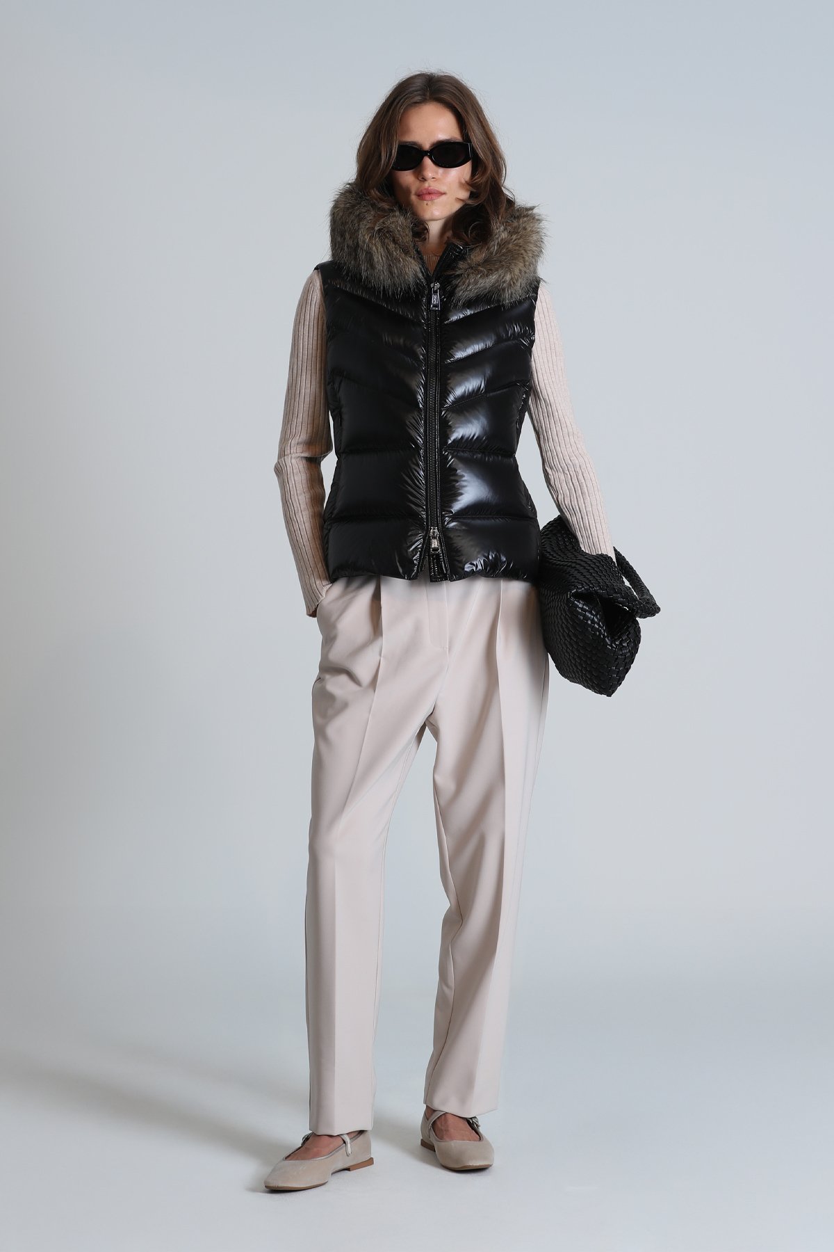 Luna Kadın Tekno Yelek Siyah - Lufian (1)