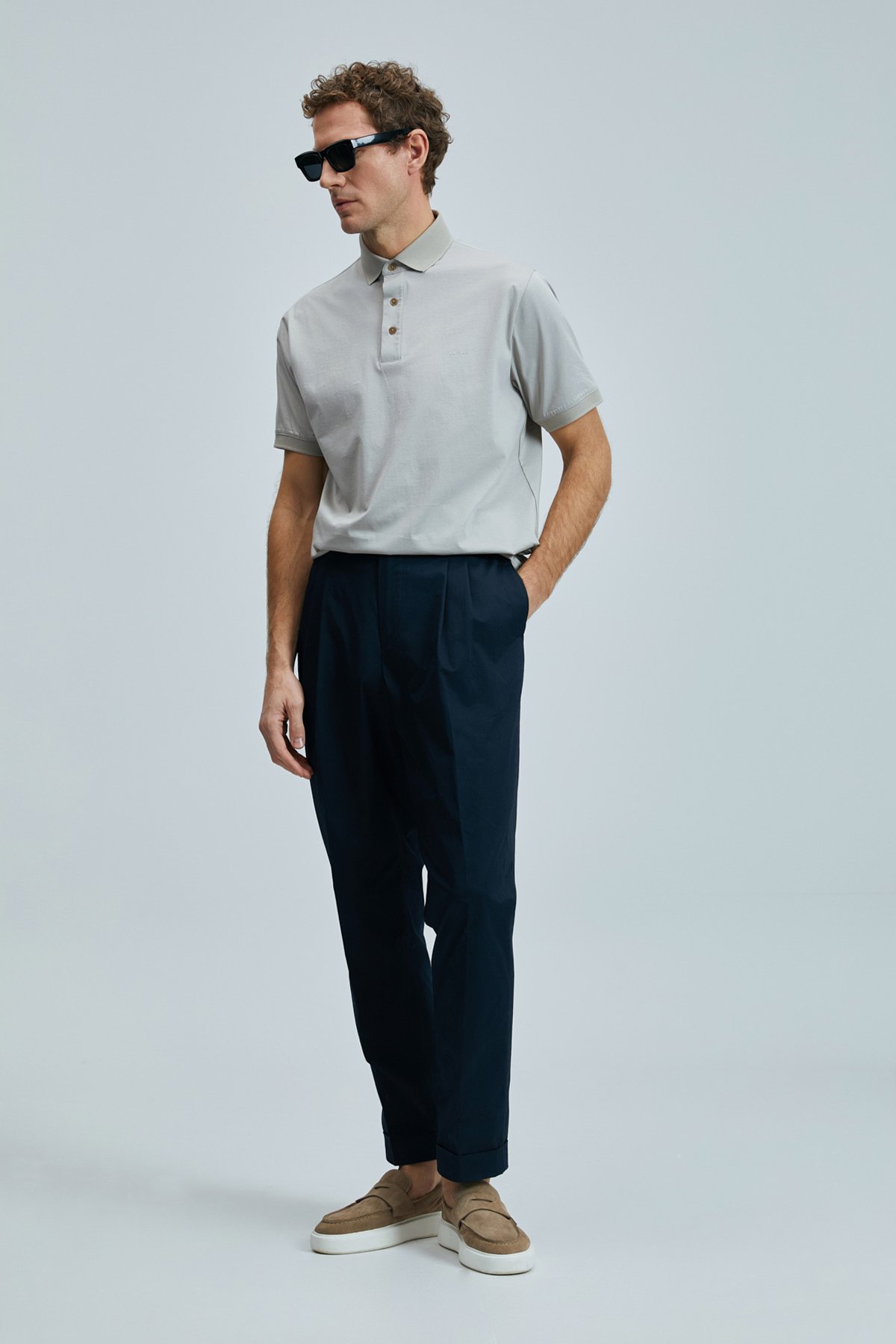 Luna Smart Erkek Polo Tişört Bej - Lufian (1)