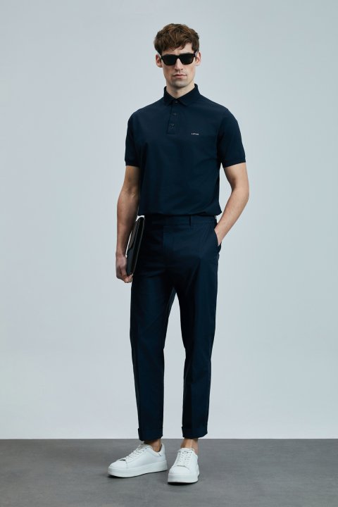 Luna Smart Erkek Polo Tişört Lacivert - Lufian