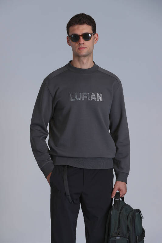 Luther Erkek Sweatshirt Haki - 1