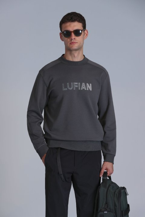 Luther Erkek Sweatshirt Haki - Lufian
