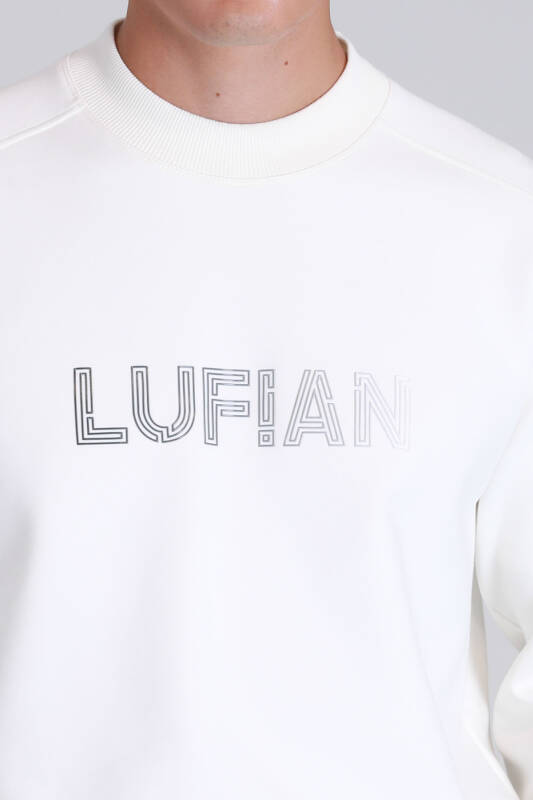 Luther Erkek Sweatshirt Kırık Beyaz - 3