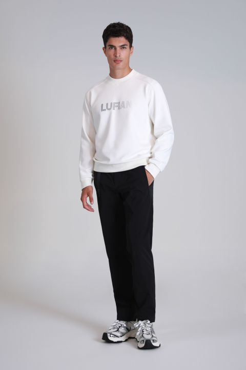 Luther Erkek Sweatshirt Kırık Beyaz - Lufian (1)