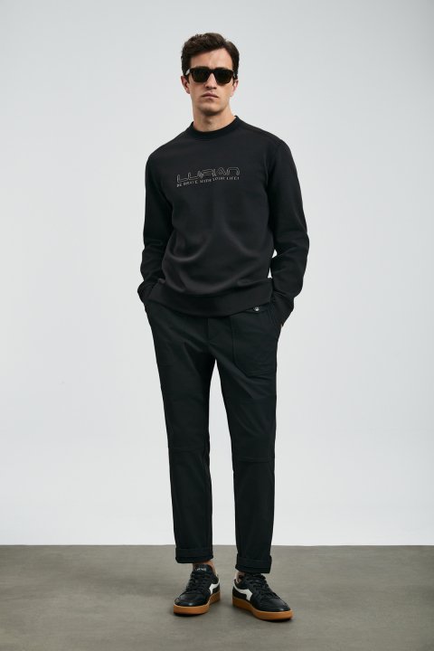 Male Sweatshirt Black - Lufian (1)